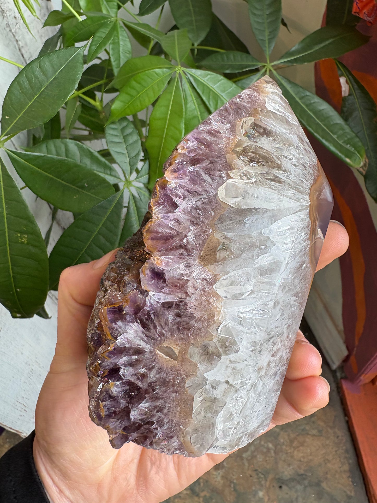 Amethyst Druzy Polished Tower