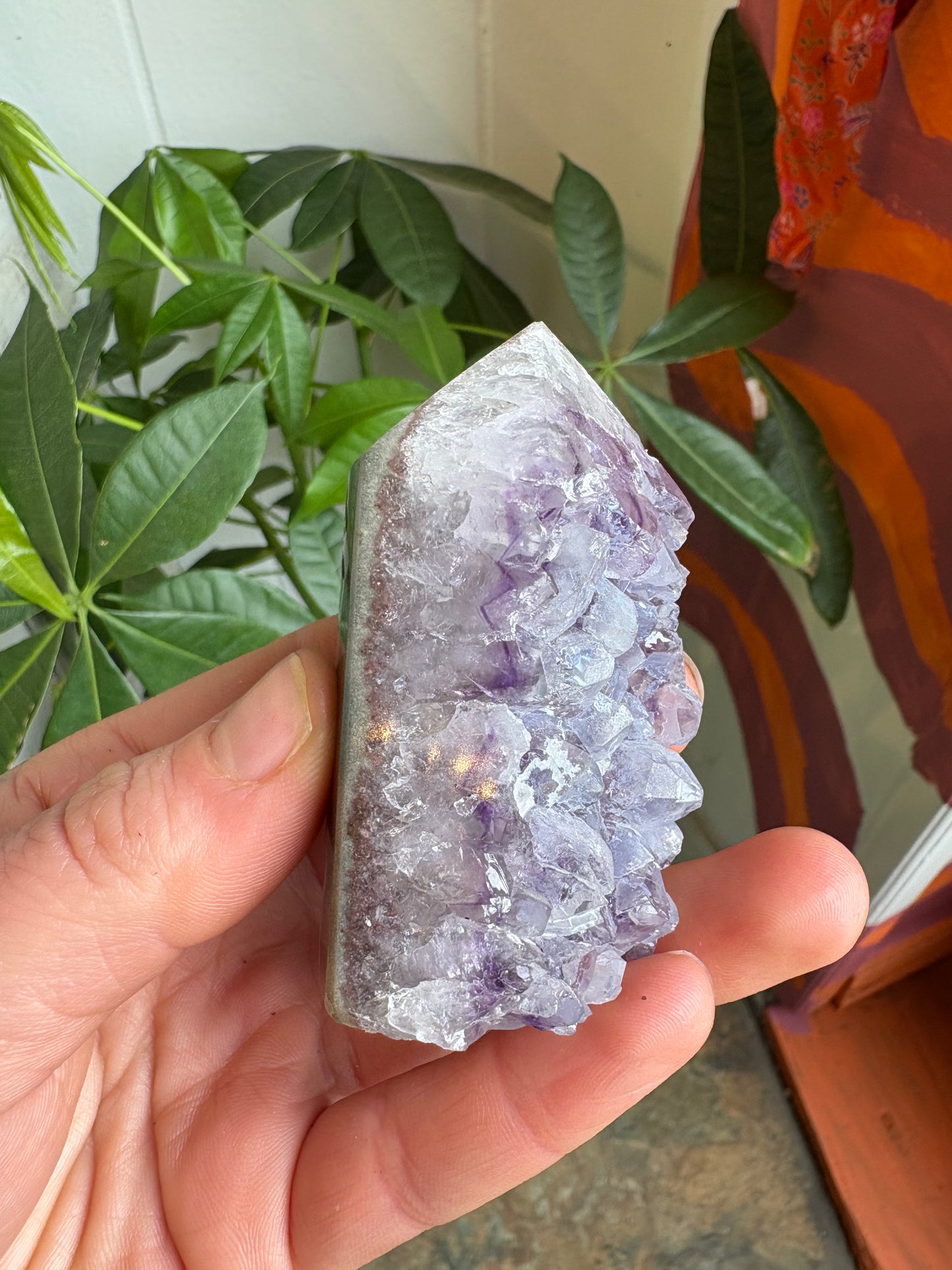 Amethyst Druzy Polished Tower