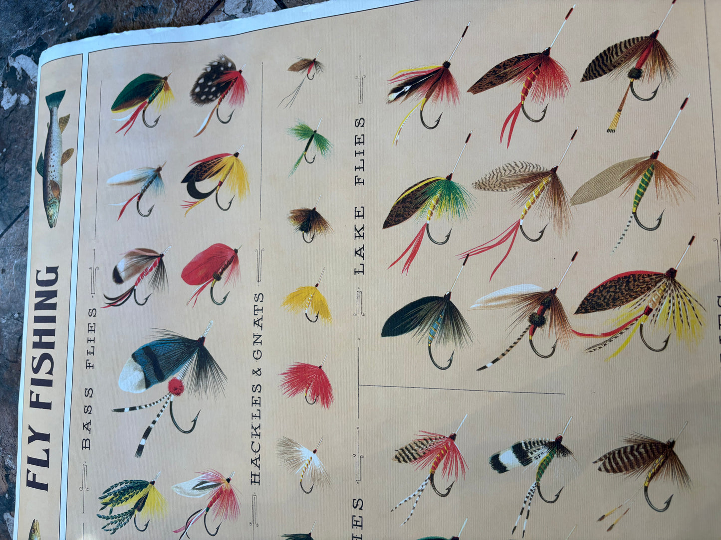Vintage Fly Fishing Poster