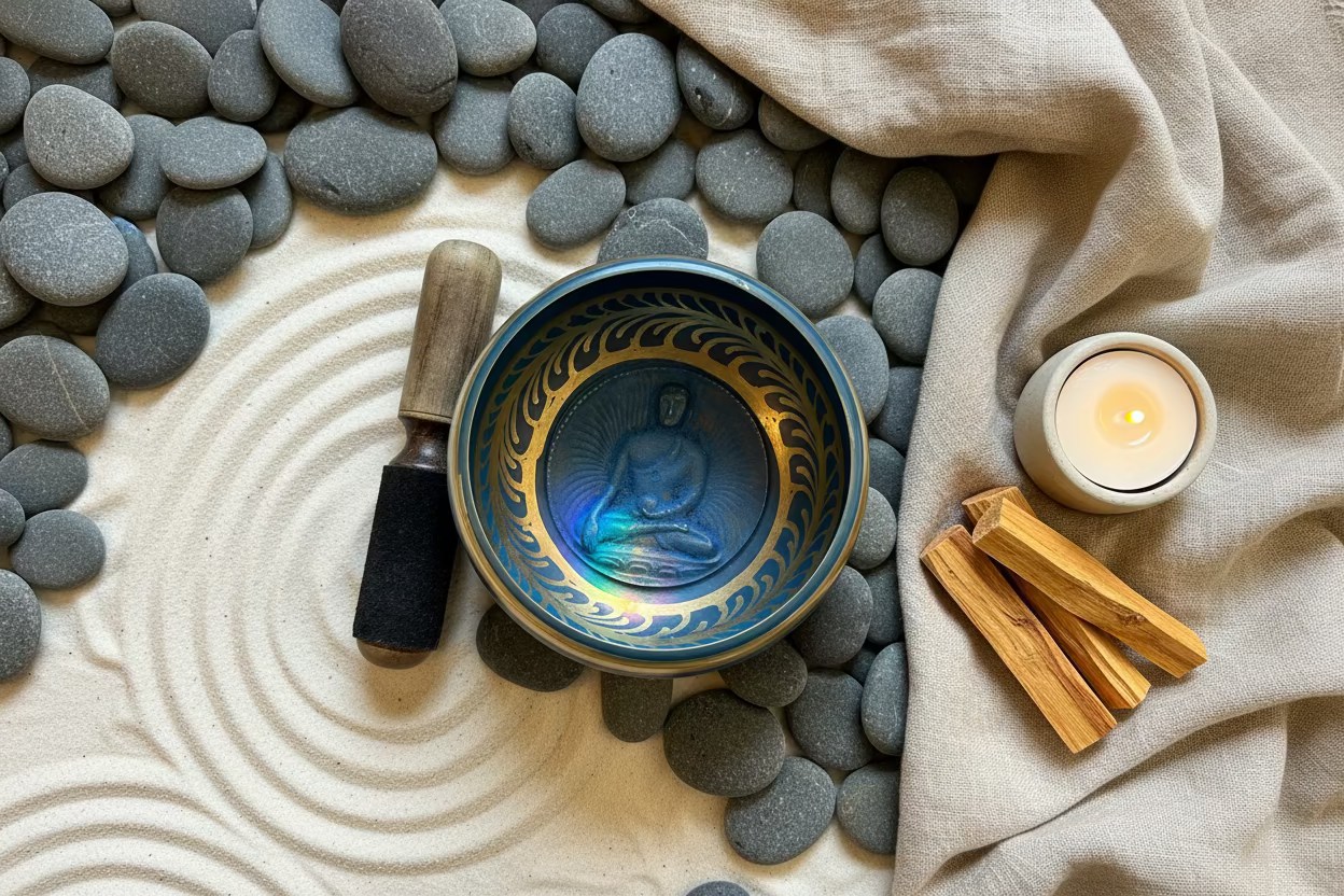 Hand Painted Singing Bowl From Nepal