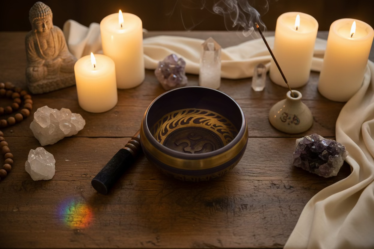 Hand Painted Singing Bowl From Nepal