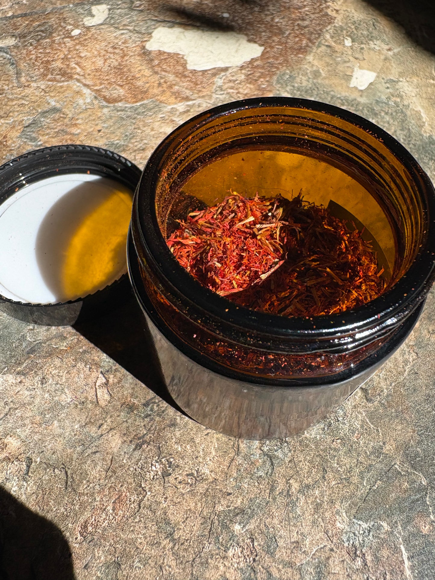 Apothecary Herbs in Glass Jar