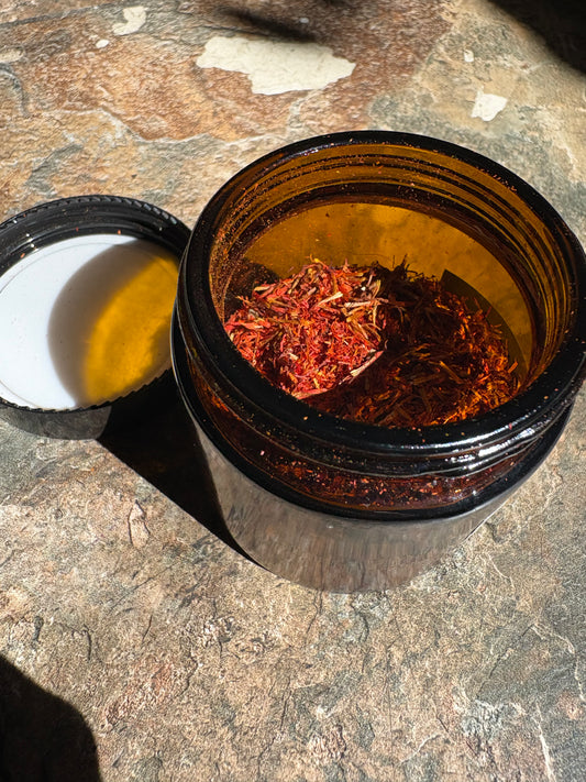 Apothecary Herbs in Glass Jar