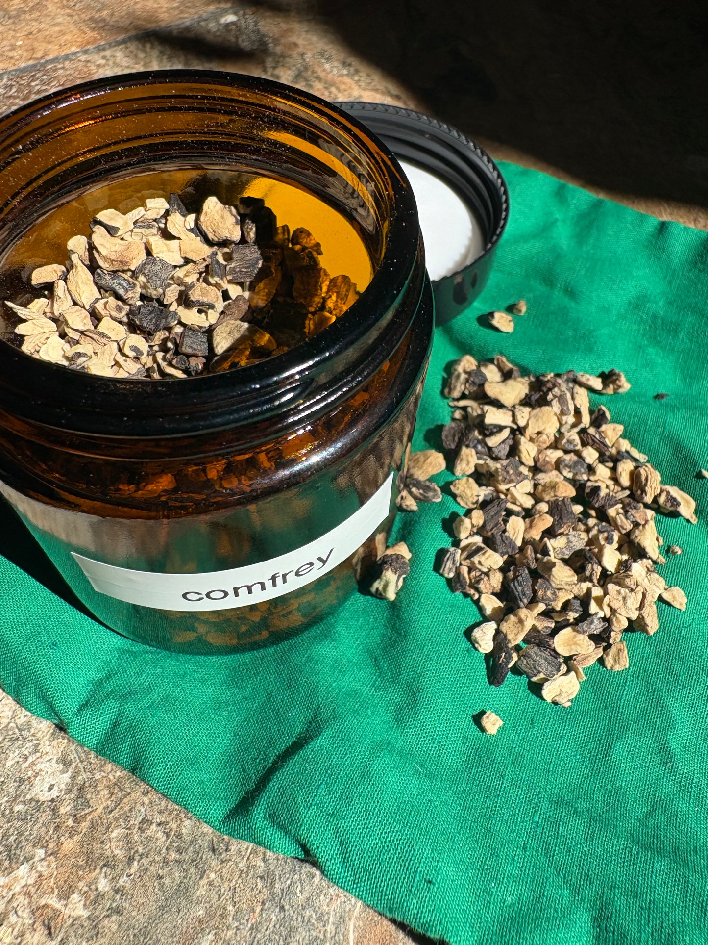 Apothecary Herbs in Glass Jar