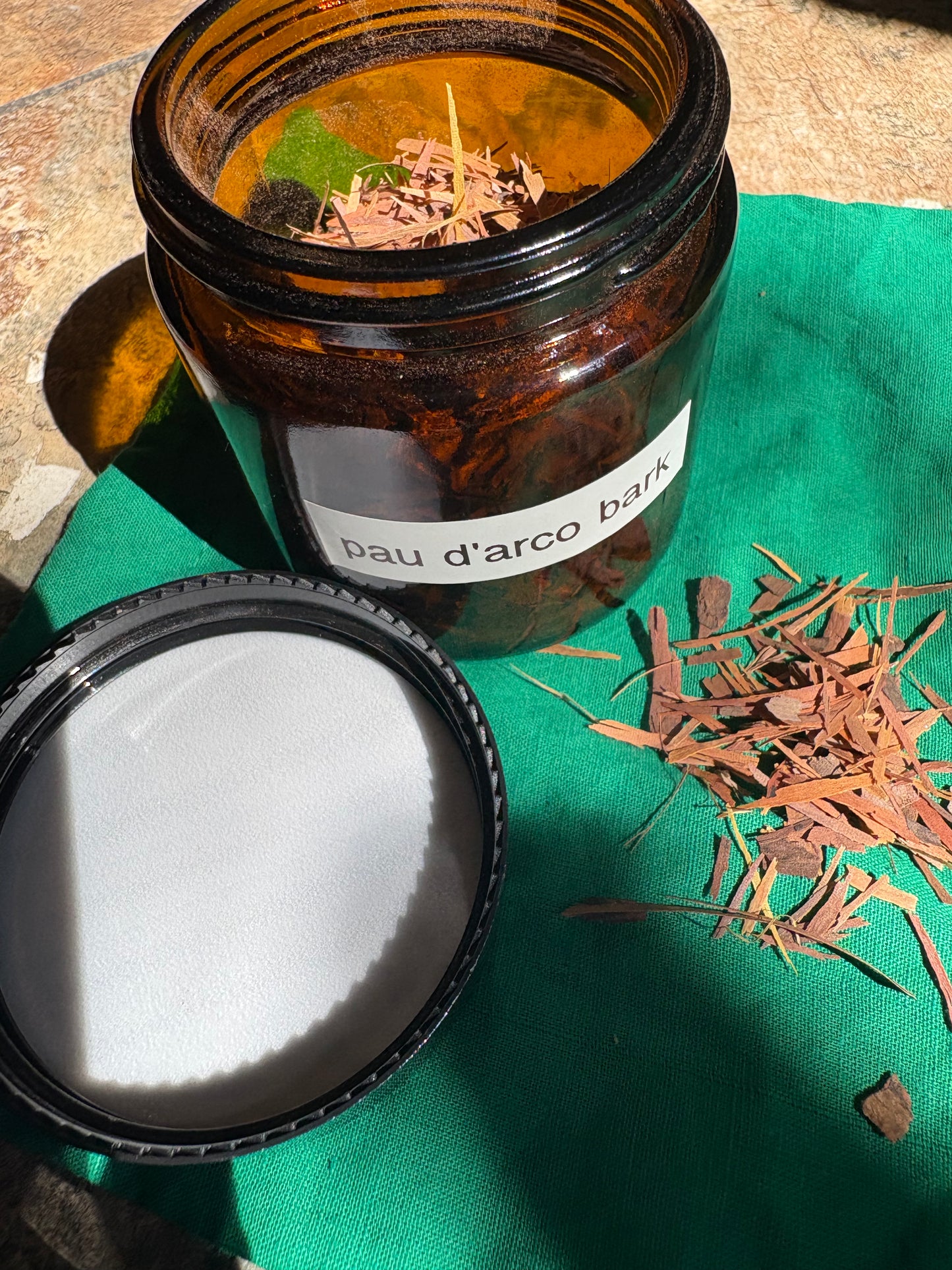Apothecary Herbs in Glass Jar