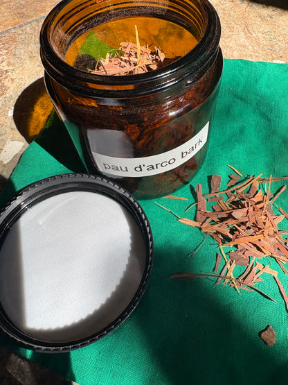 Apothecary Herbs in Glass Jar