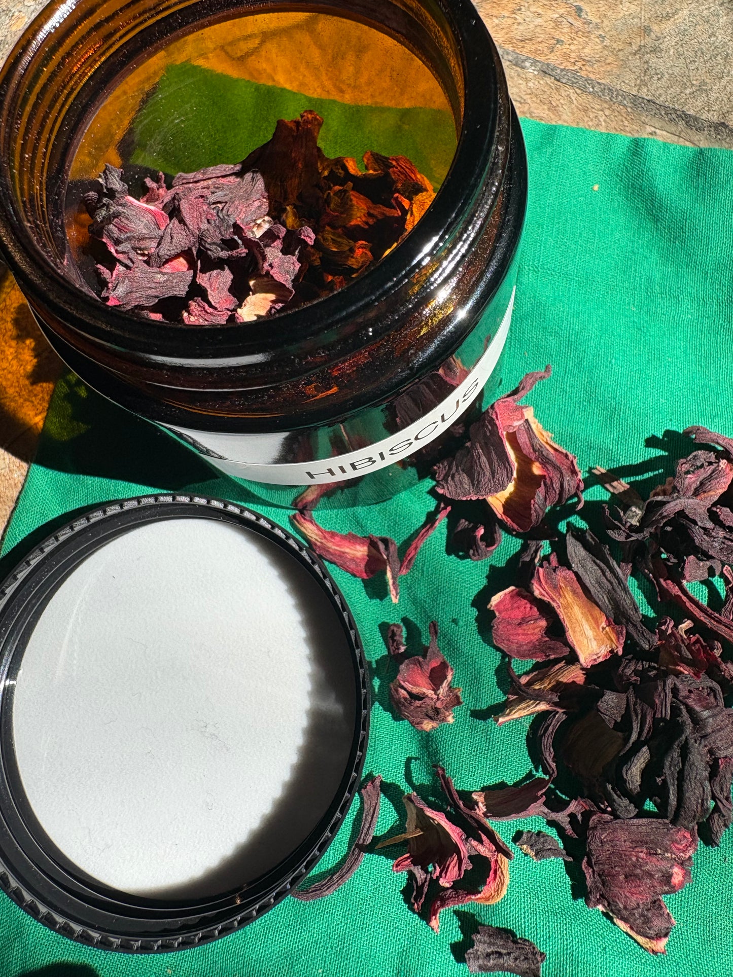 Apothecary Herbs in Glass Jar