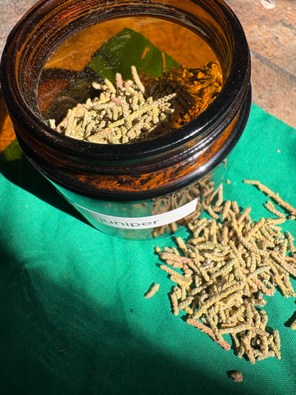 Apothecary Herbs in Glass Jar