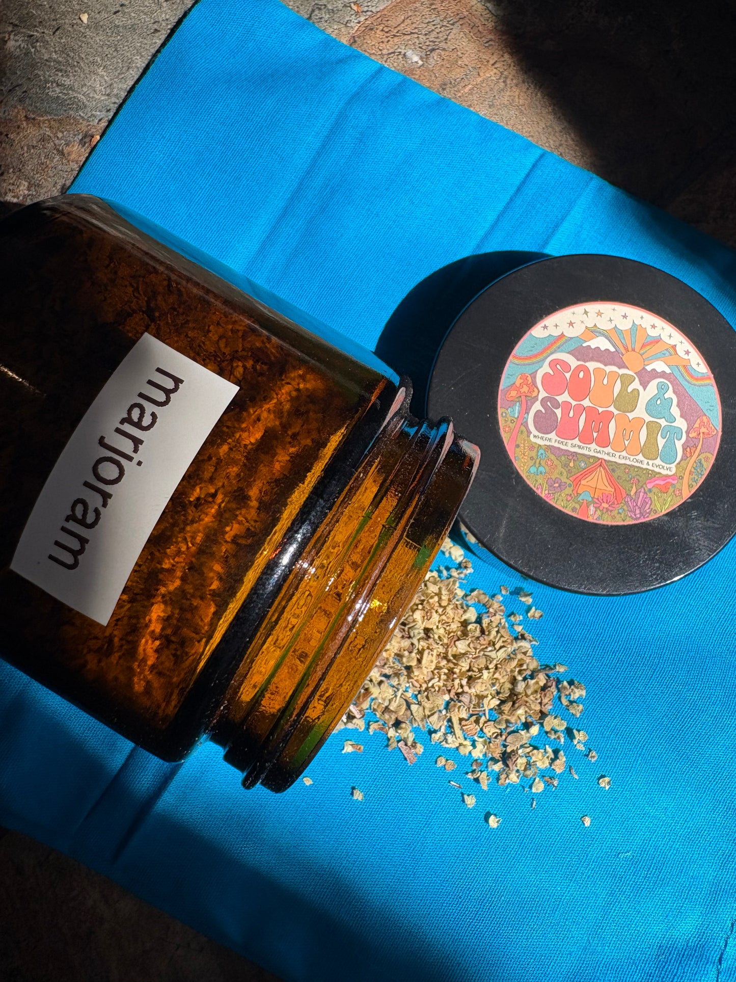 Apothecary Herbs in Glass Jar