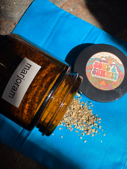Apothecary Herbs in Glass Jar