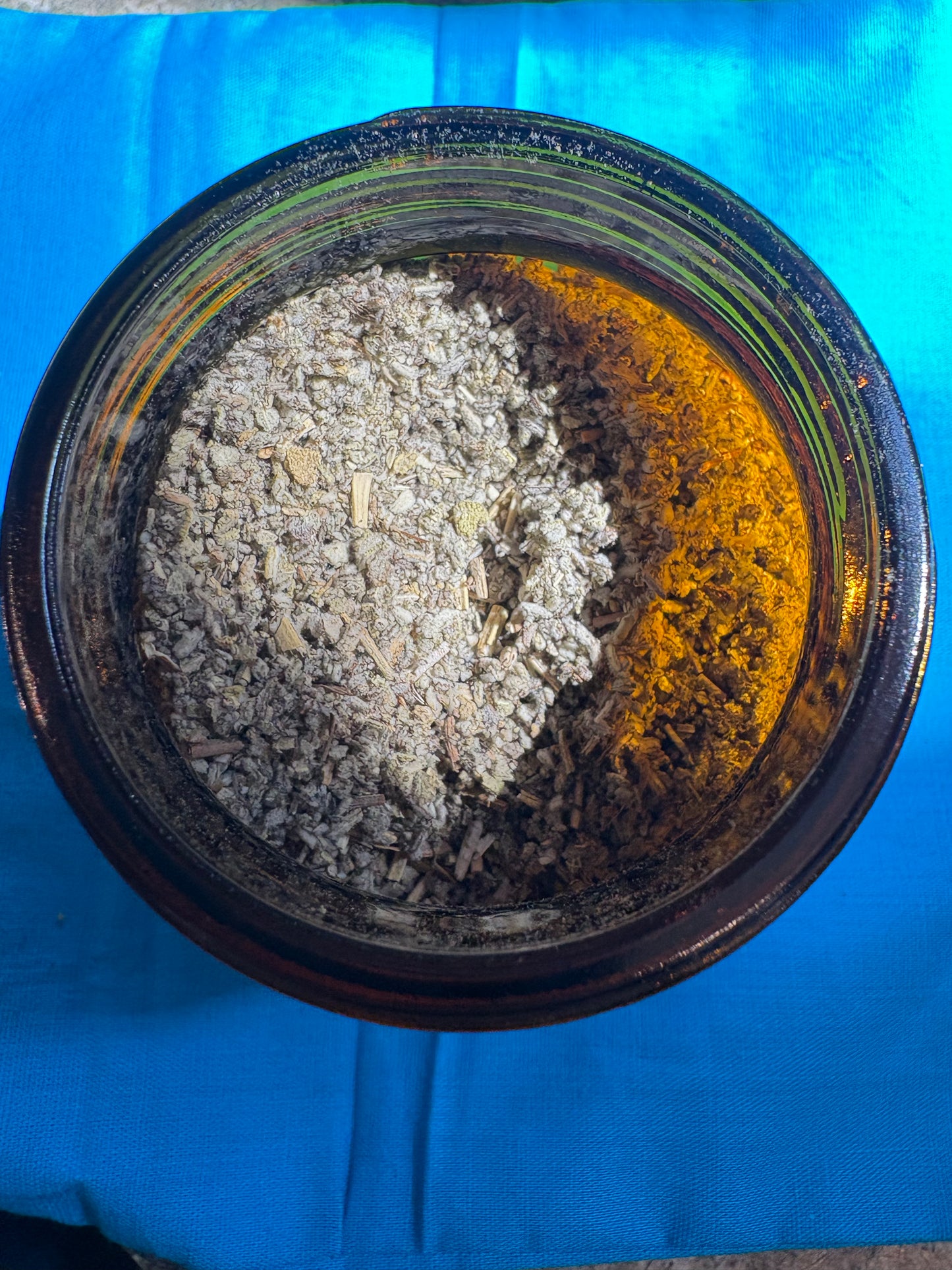 Apothecary Herbs in Glass Jar