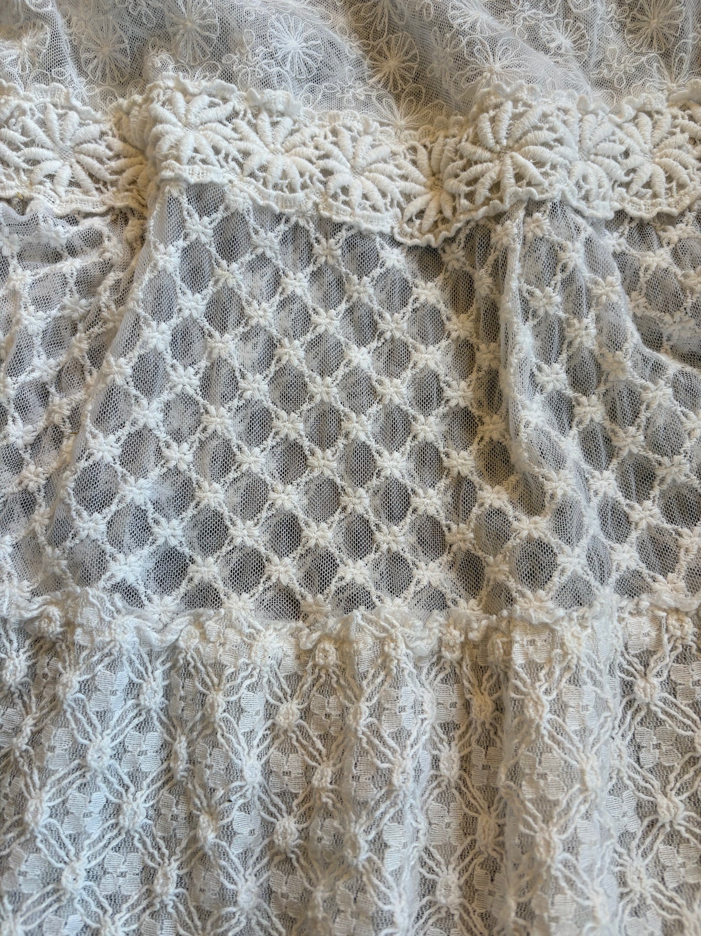 White Lace VNeck Top