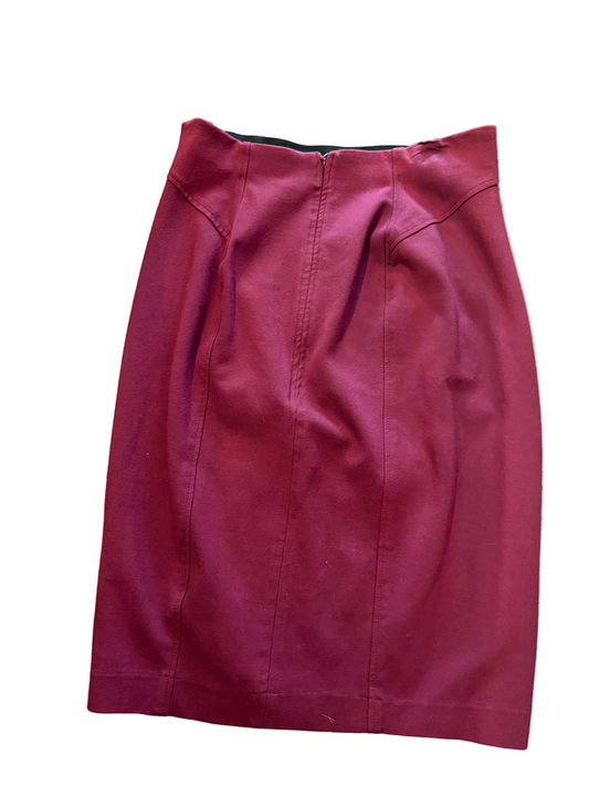 Burgundy Pencil Skirt size Small