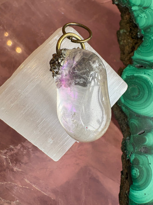 Angel aura Quartz handmade pendant