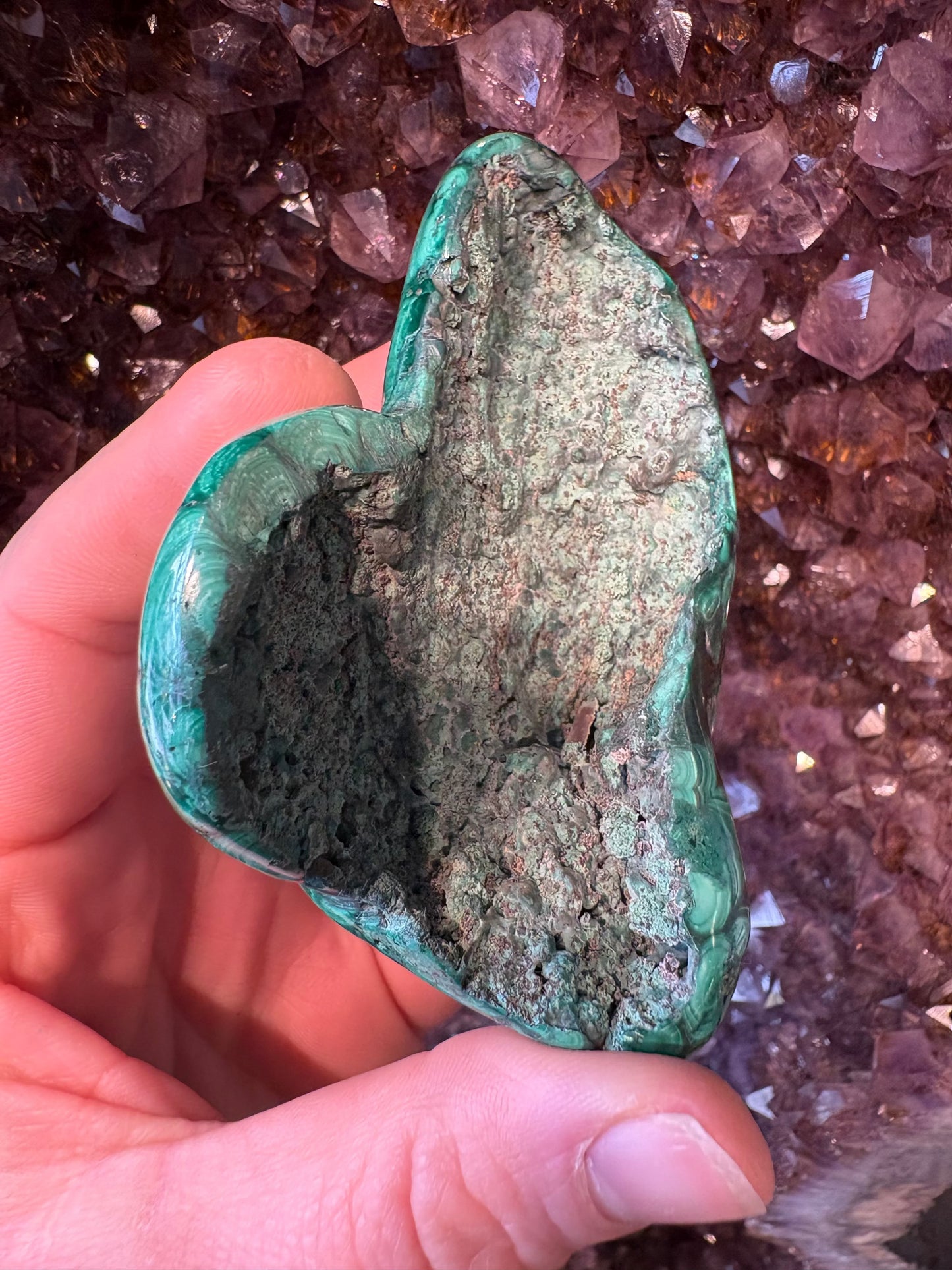 Malachite Freeform – Hand-Polished | Deep Green Crystal for Heart Chakra Healing & Transformation