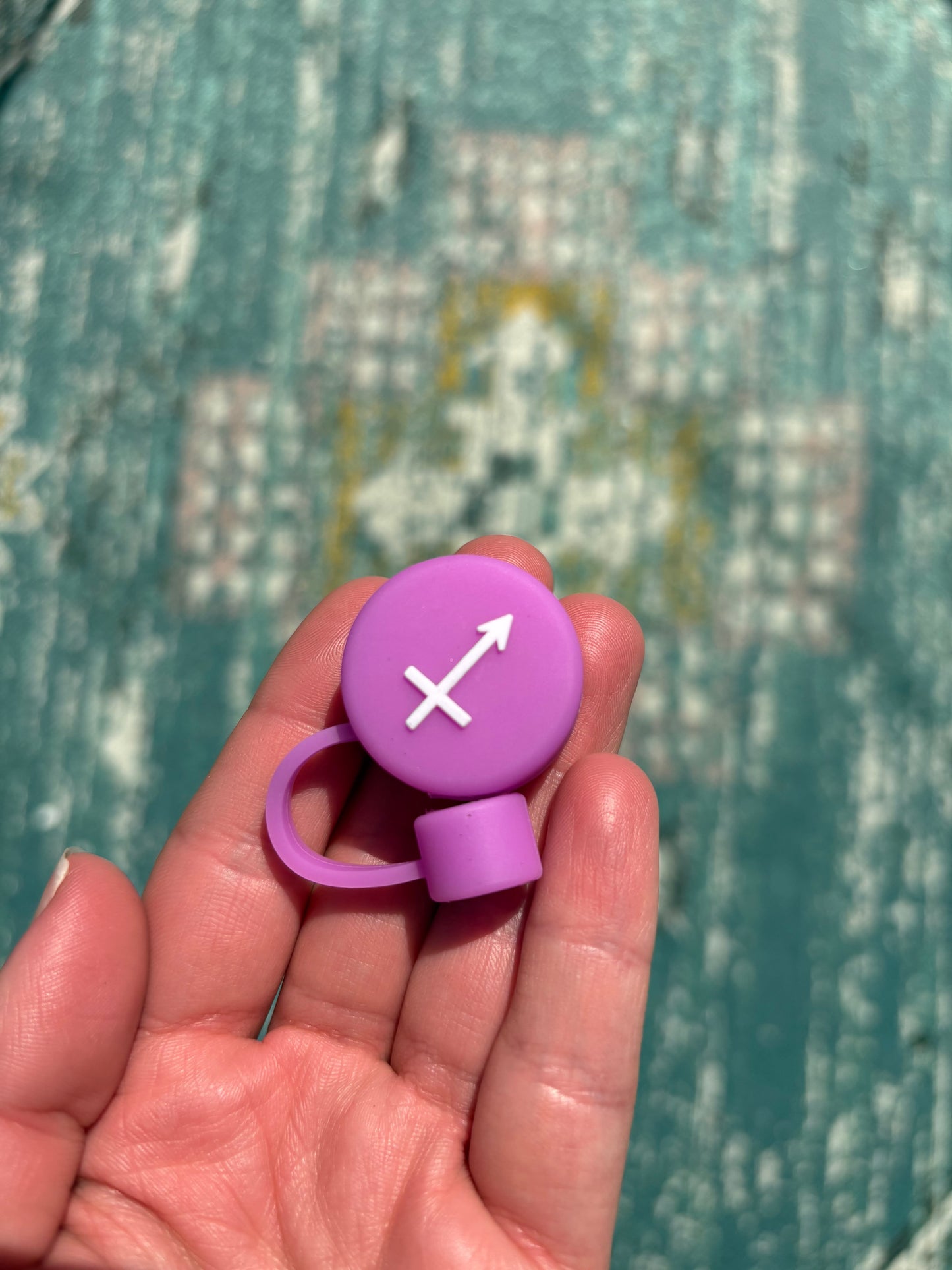 Zodiac Sign Silicone Straw Lid