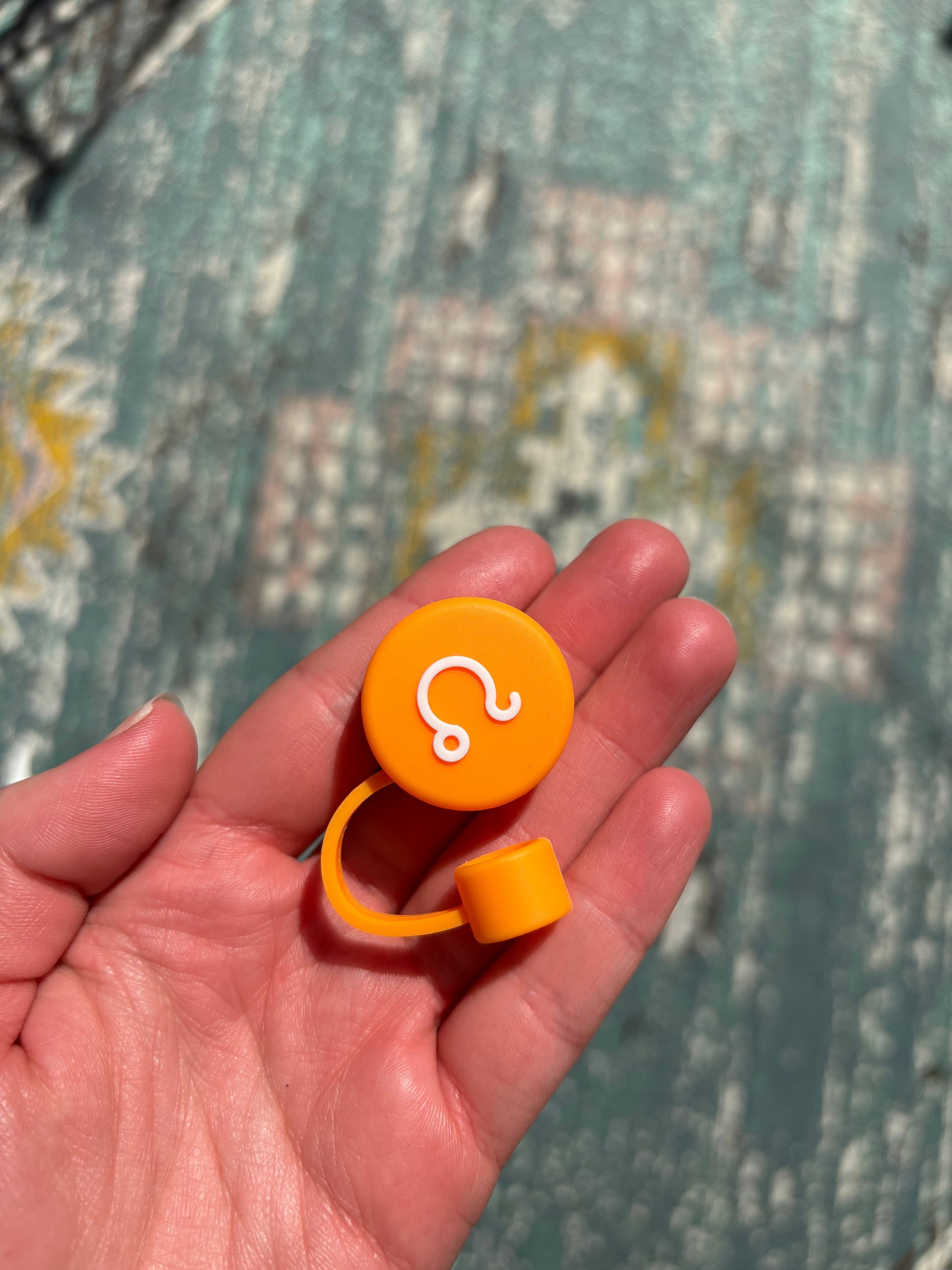 Zodiac Sign Silicone Straw Lid