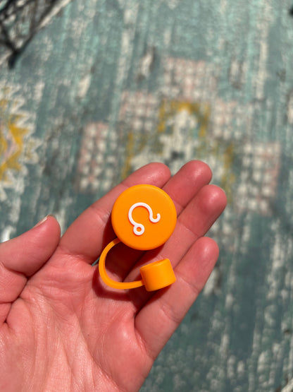 Zodiac Sign Silicone Straw Lid