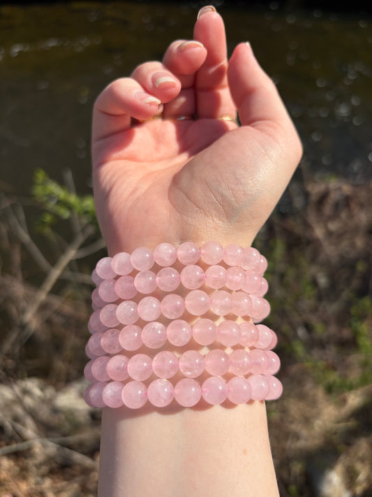 Rose Quartz Bracelet 8mm