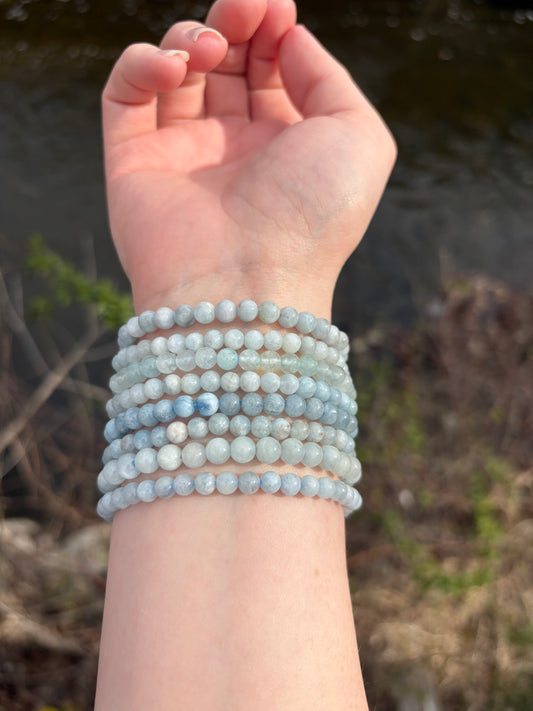 Aquamarine 5-6 mm Bracelet