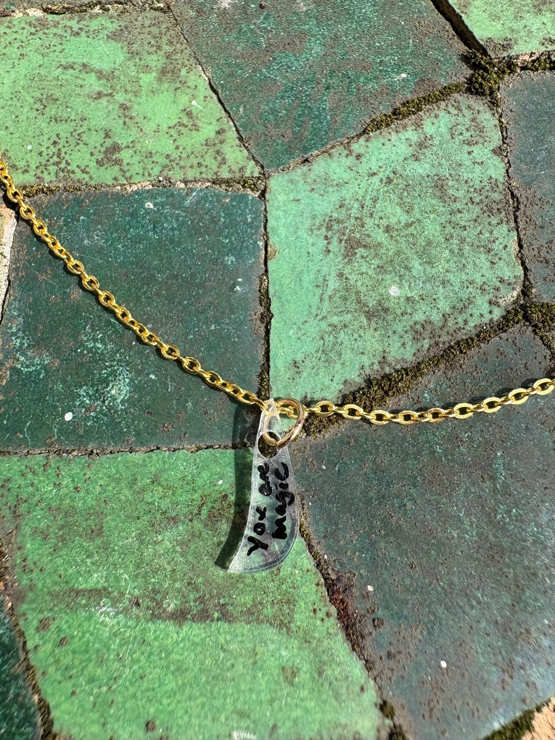 You are magic affirmation necklace