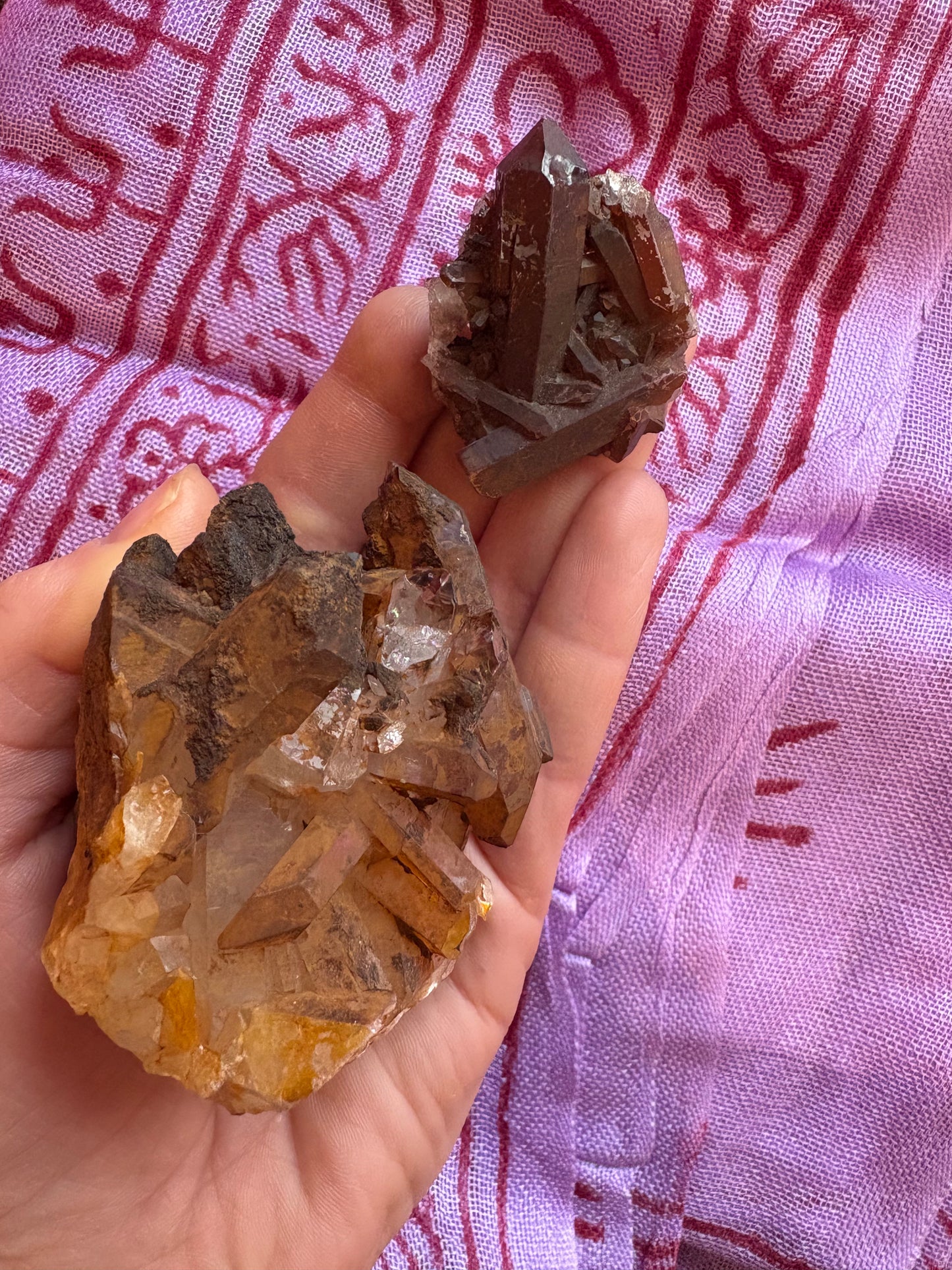 Tangerine Quartz Cluster
