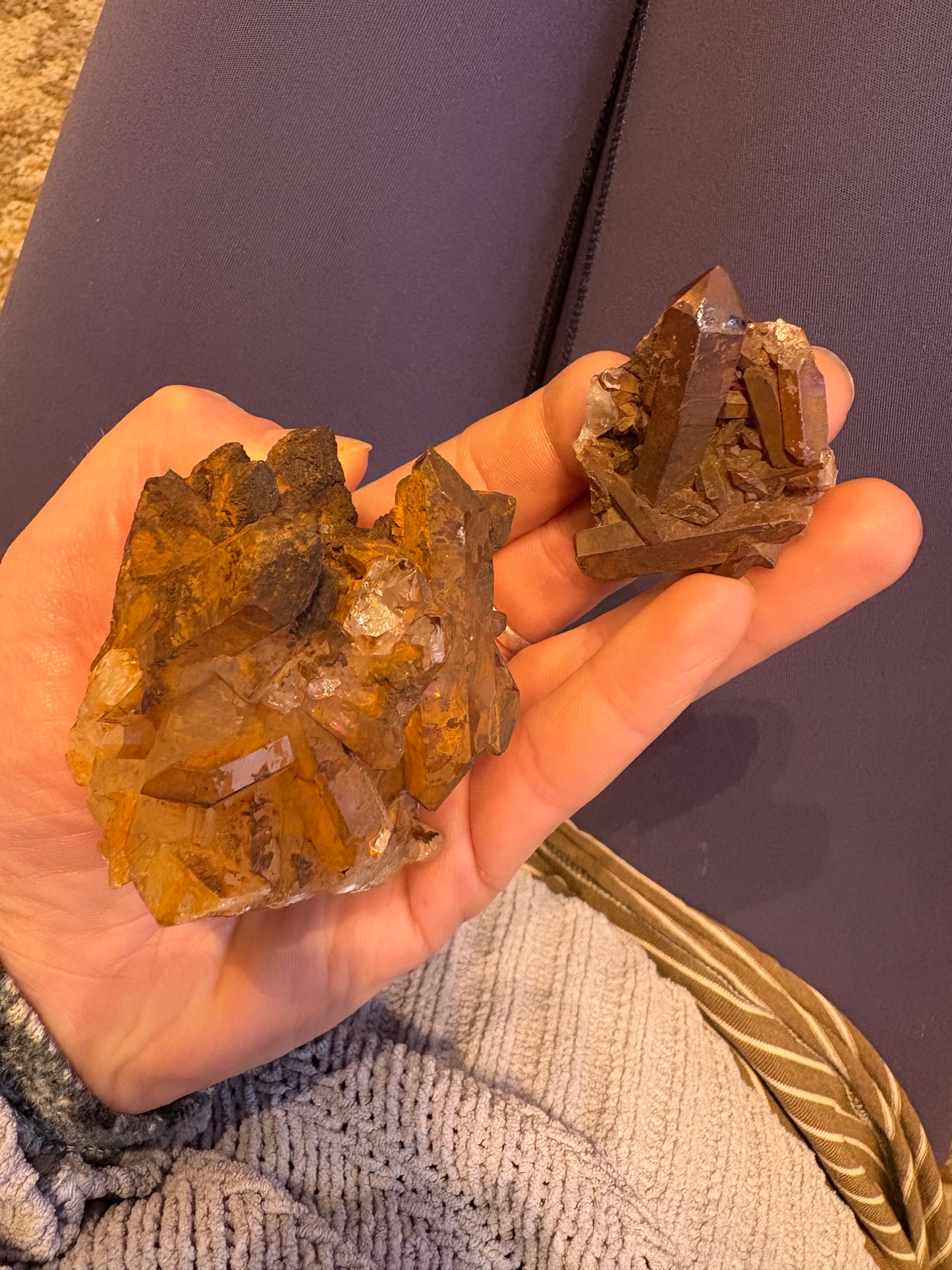 Tangerine Quartz Cluster