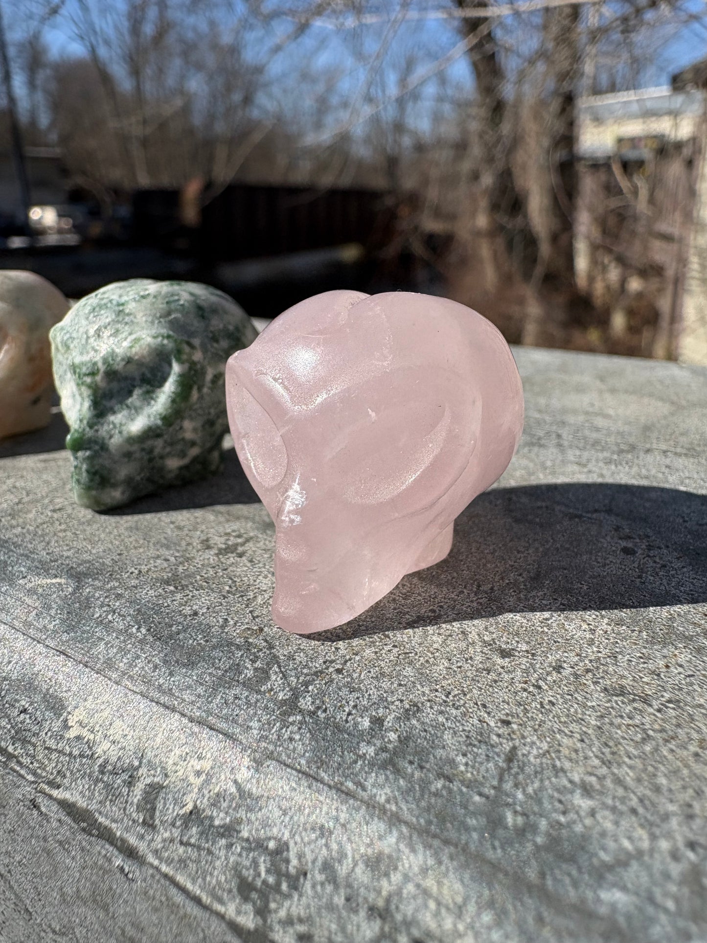Alien Head Crystal Carving
