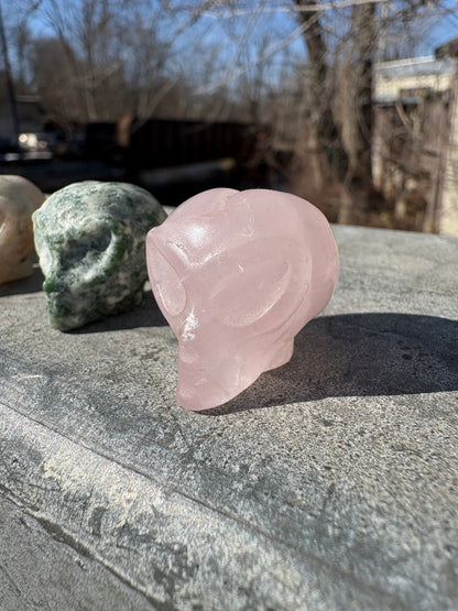 Alien Head Crystal Carving