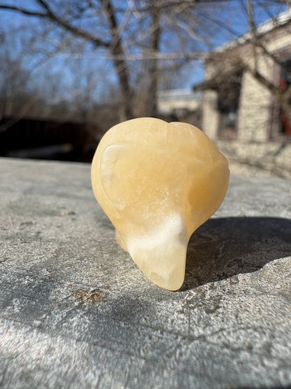 Alien Head Crystal Carving