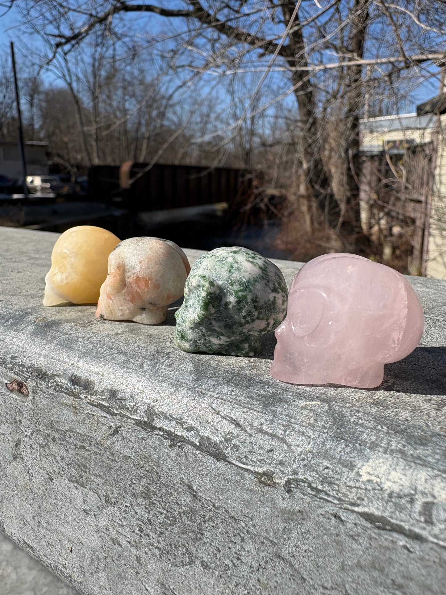 Alien Head Crystal Carving