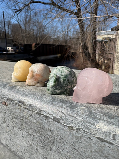 Alien Head Crystal Carving