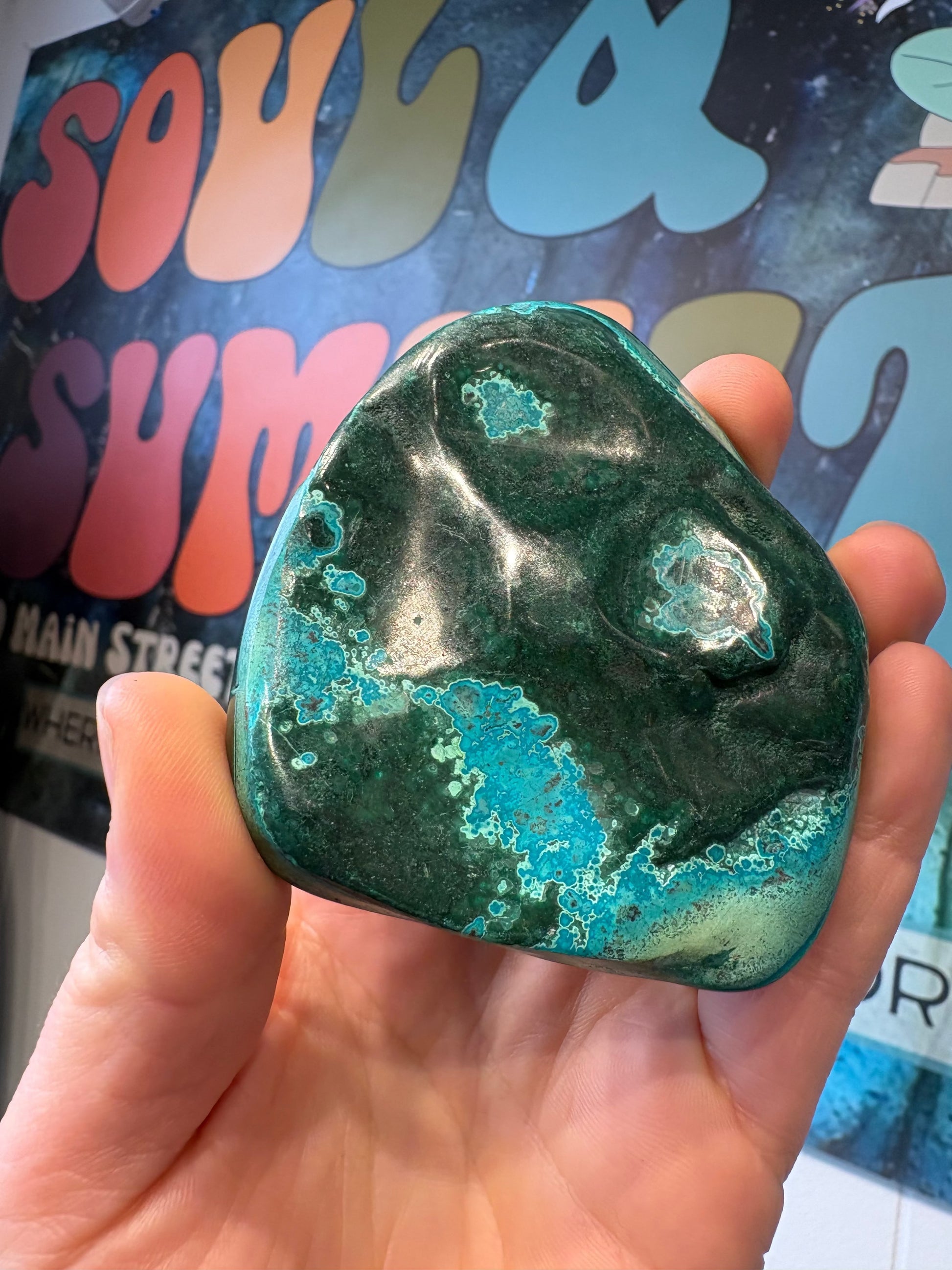 Malachite Freeform – Hand-Polished | Deep Green Crystal for Heart Chakra Healing & Transformation