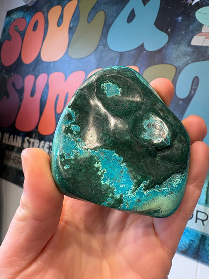 Malachite Freeform – Hand-Polished | Deep Green Crystal for Heart Chakra Healing & Transformation