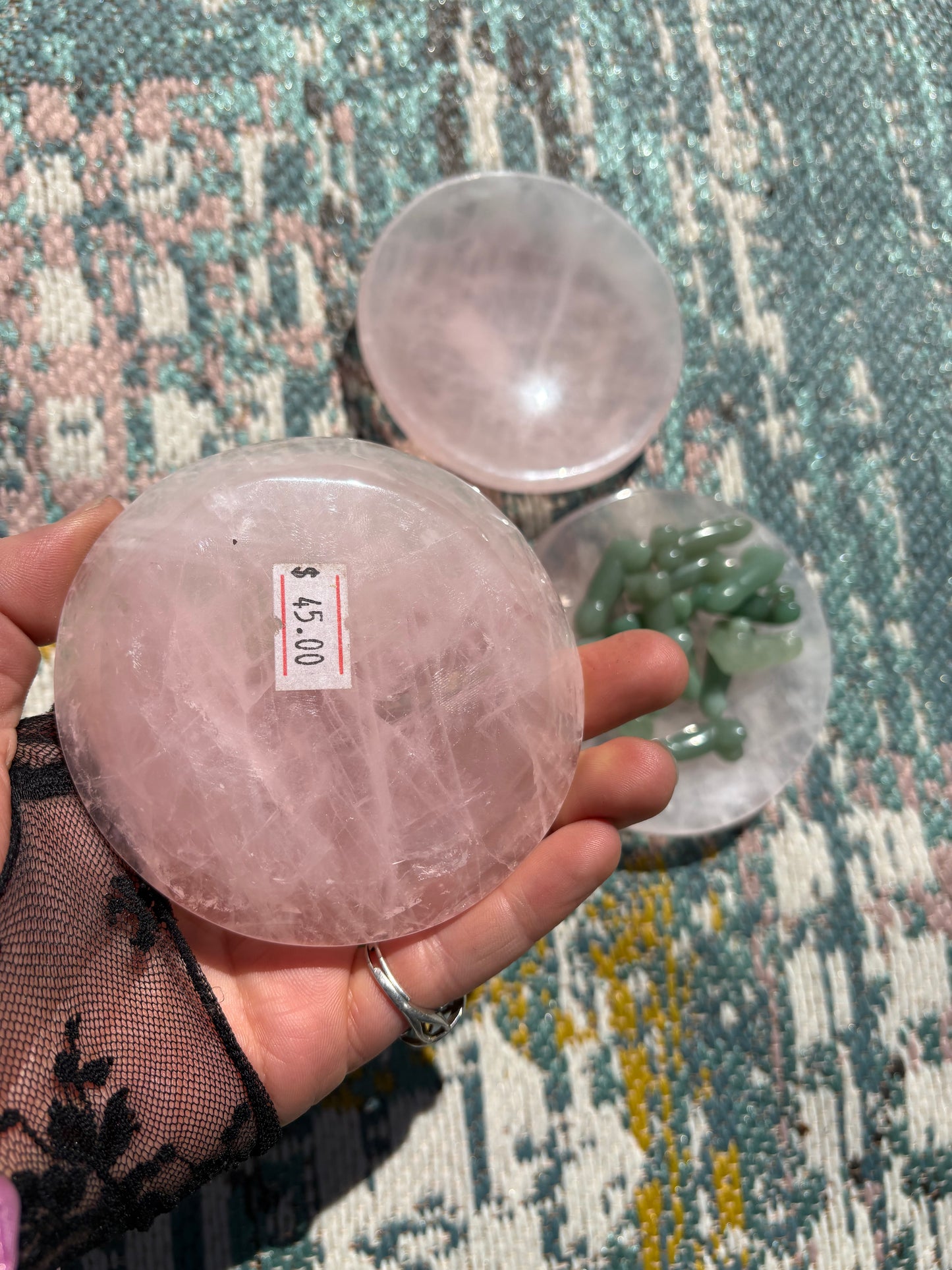 Rose Quartz Offering Bowl/Plate