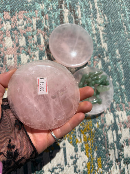 Rose Quartz Offering Bowl/Plate