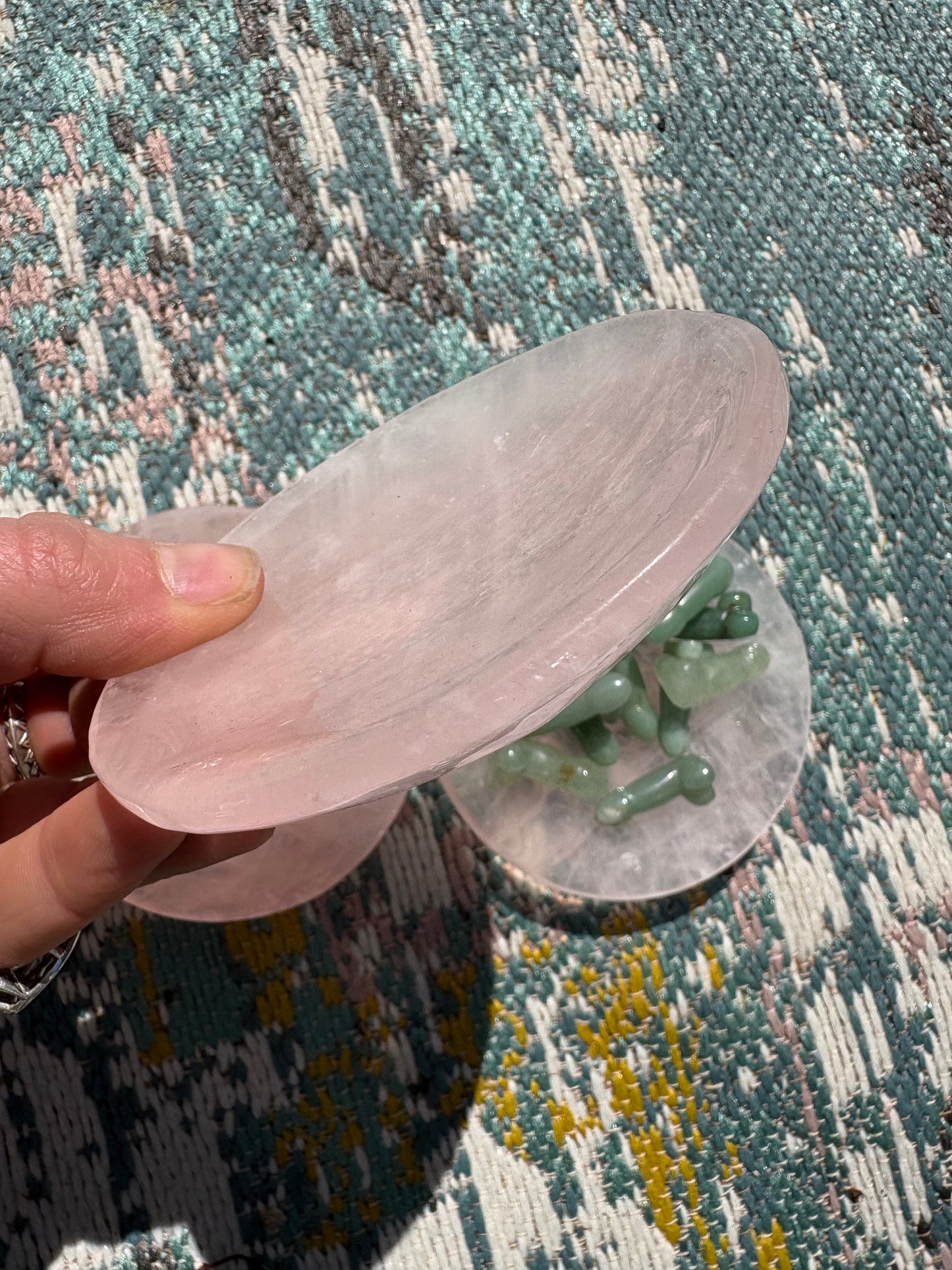 Rose Quartz Offering Bowl/Plate
