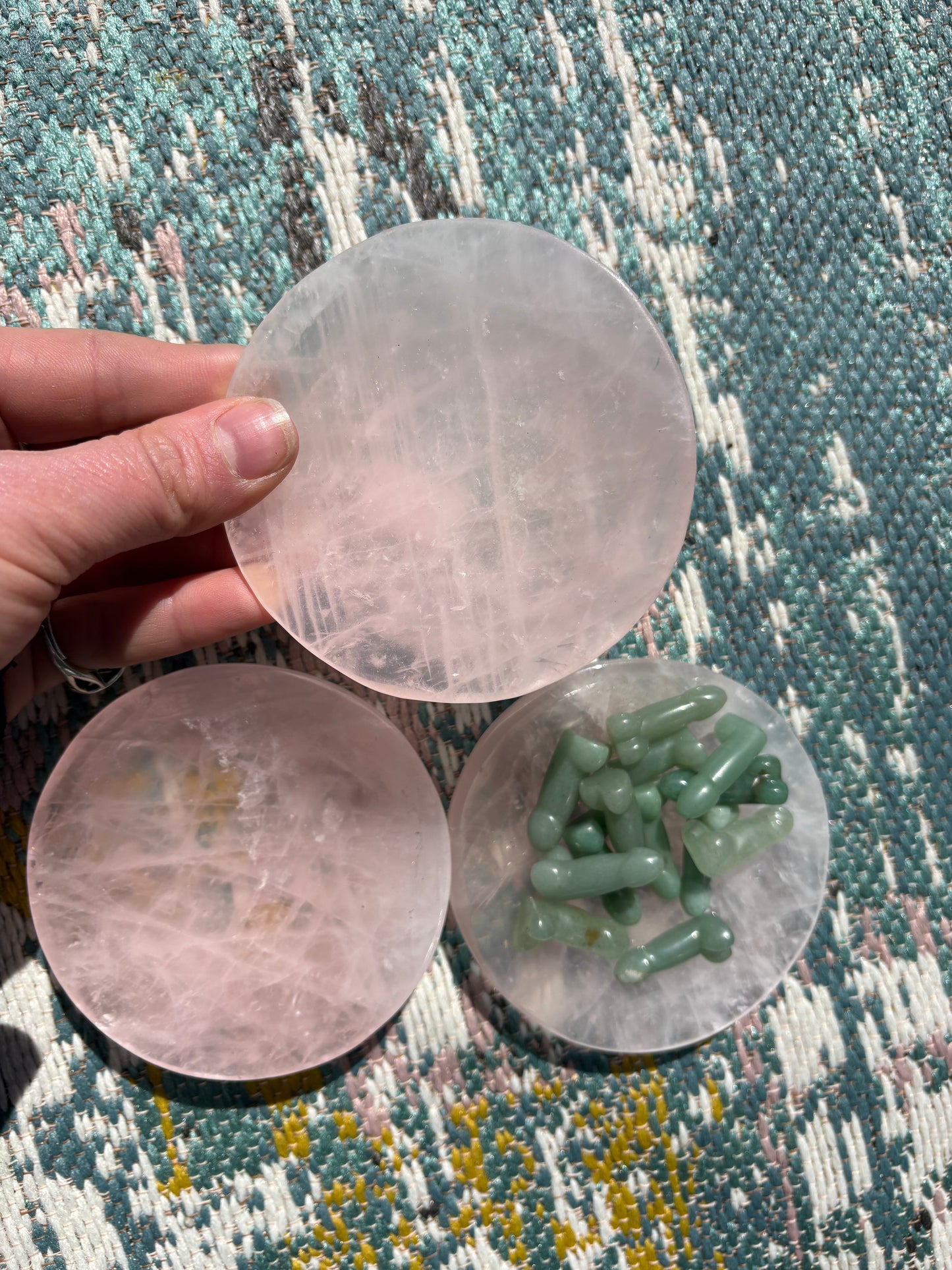 Rose Quartz Offering Bowl/Plate