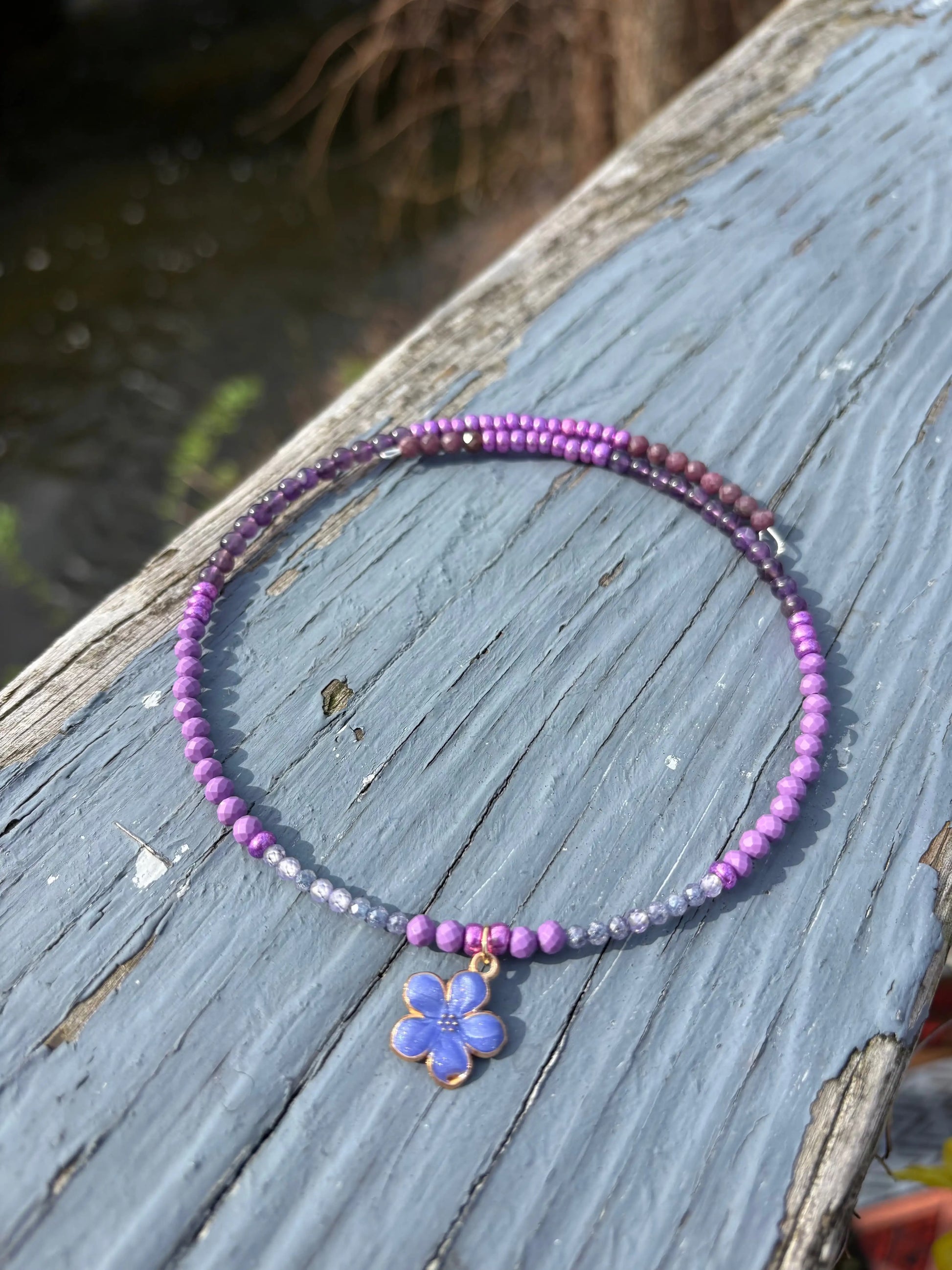 Violet Flame Choker Necklace