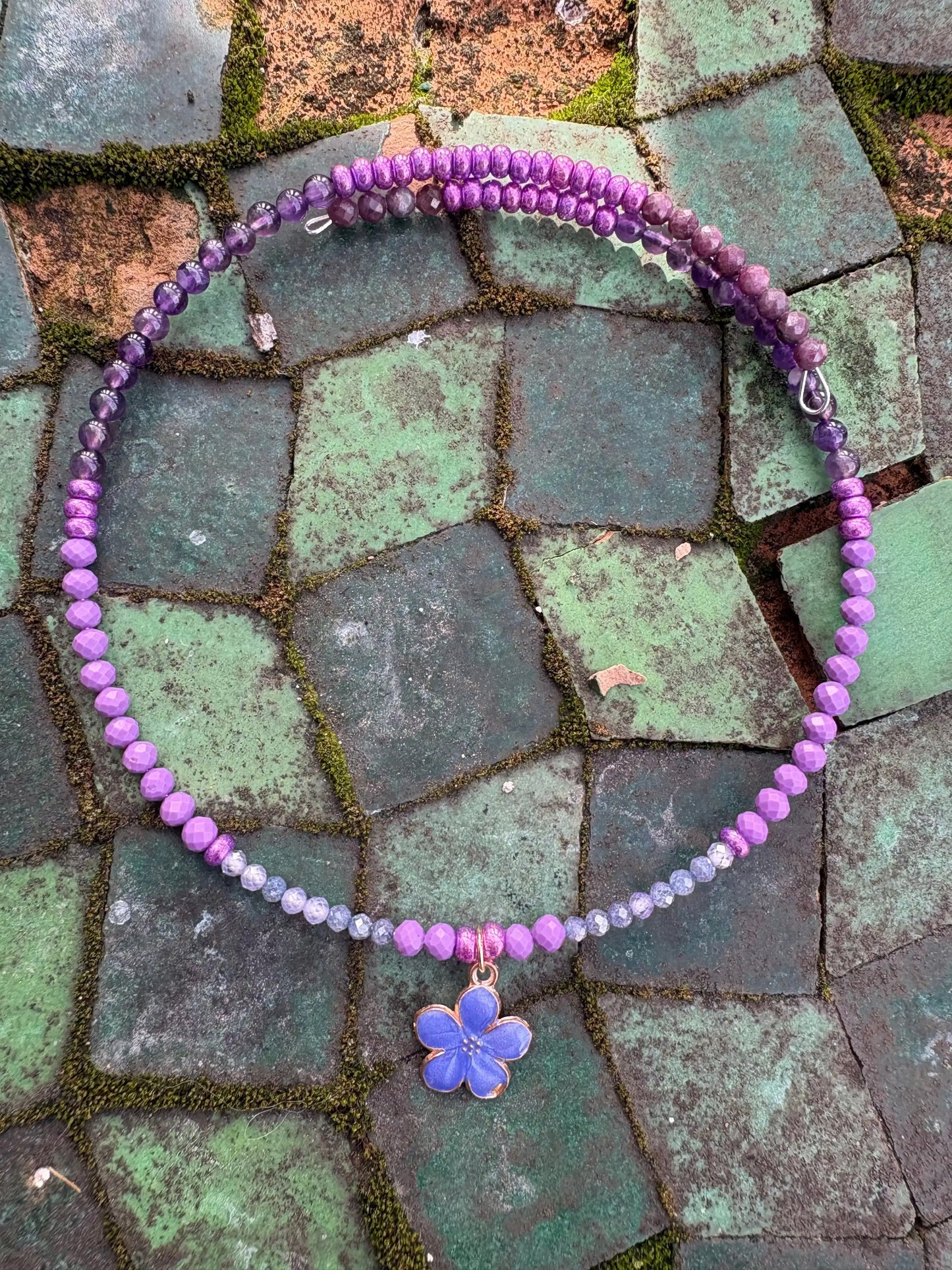 Violet Flame Choker Necklace