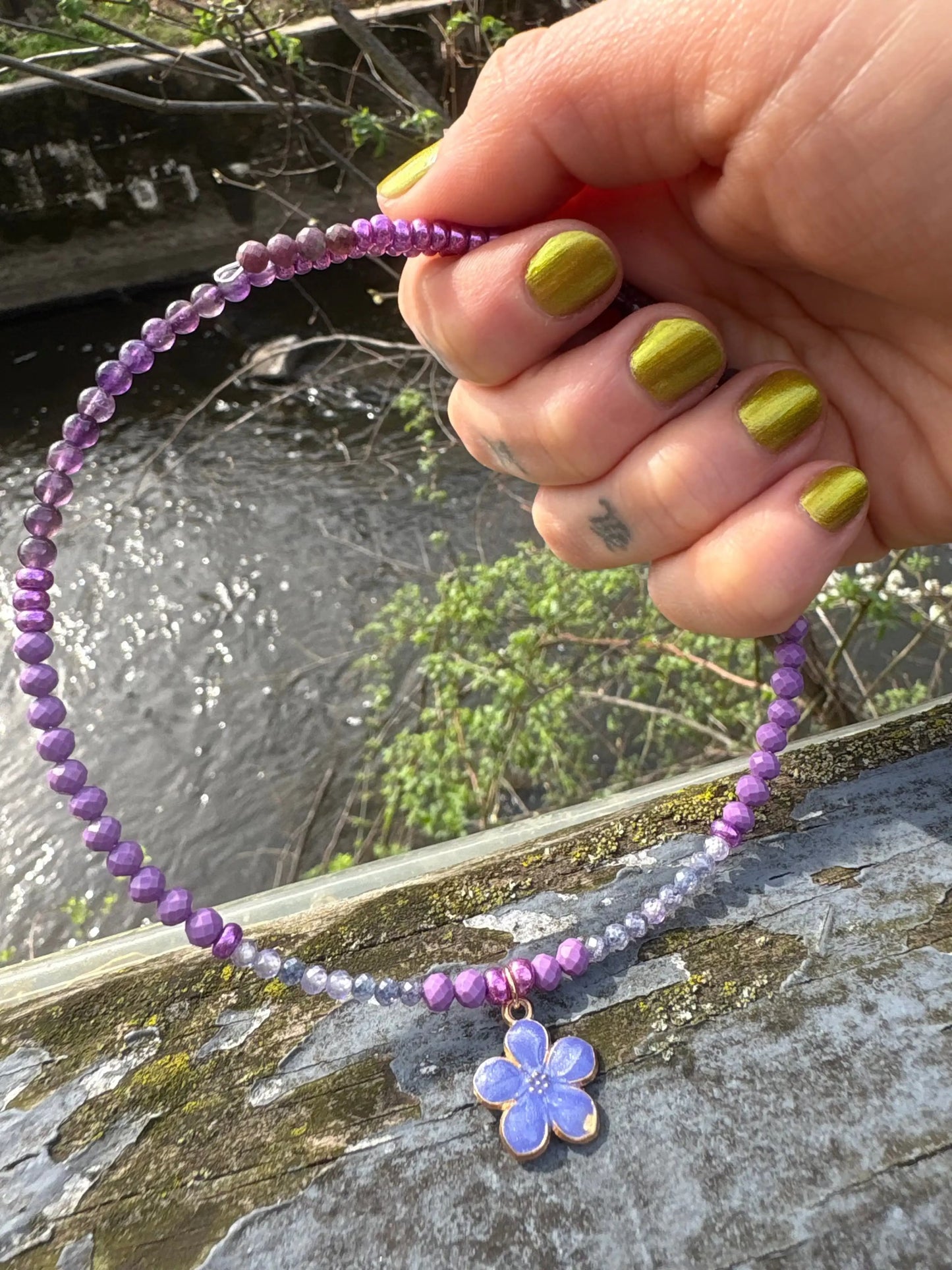 Violet Flame Choker Necklace