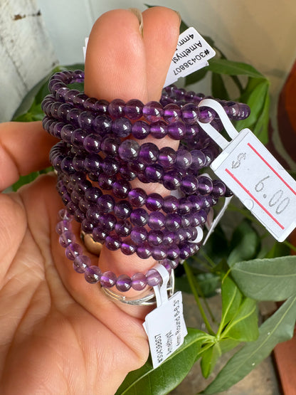 Amethyst Kid’s 4mm Bracelet