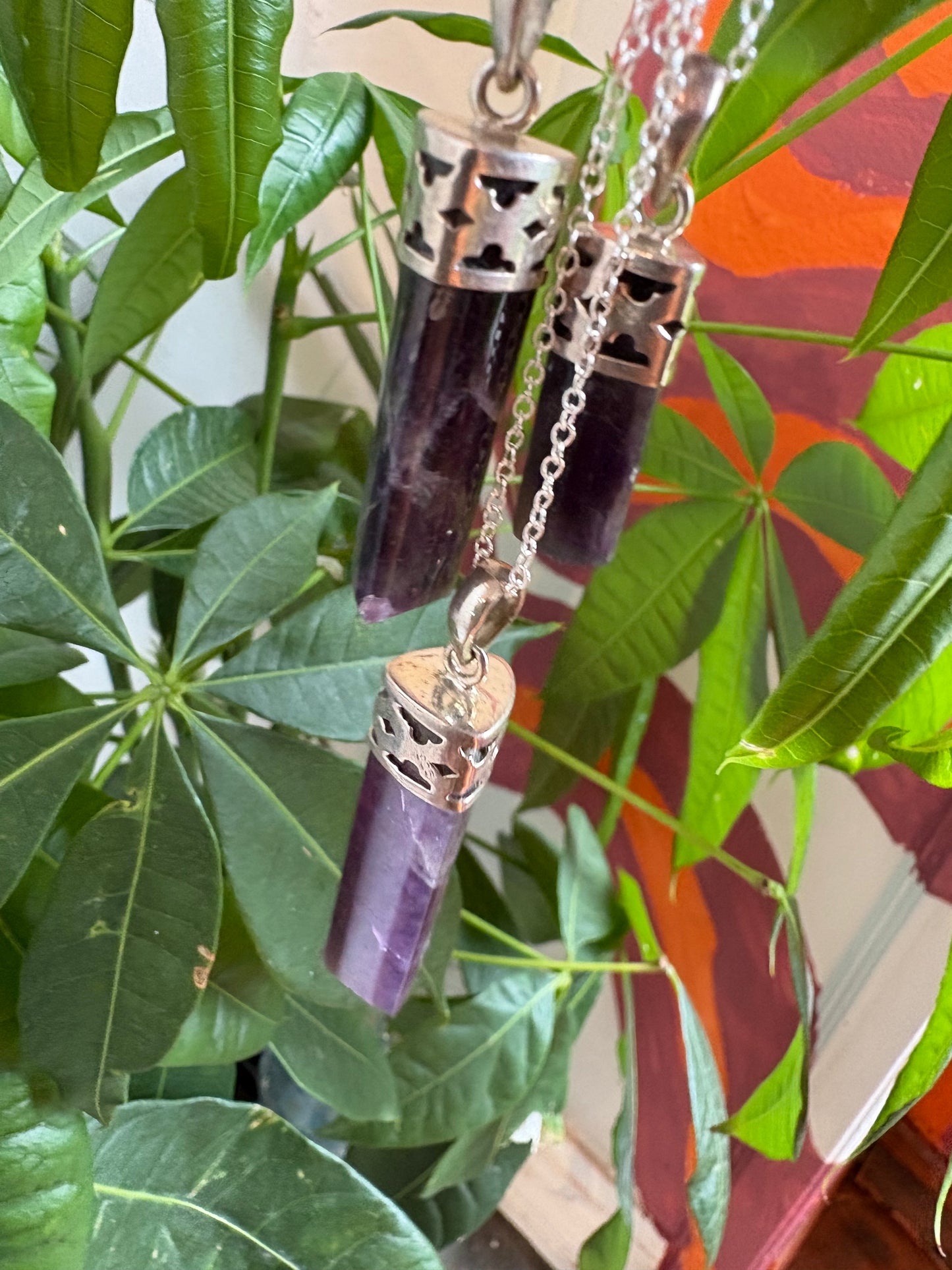 Amethyst Polished Point Pendant