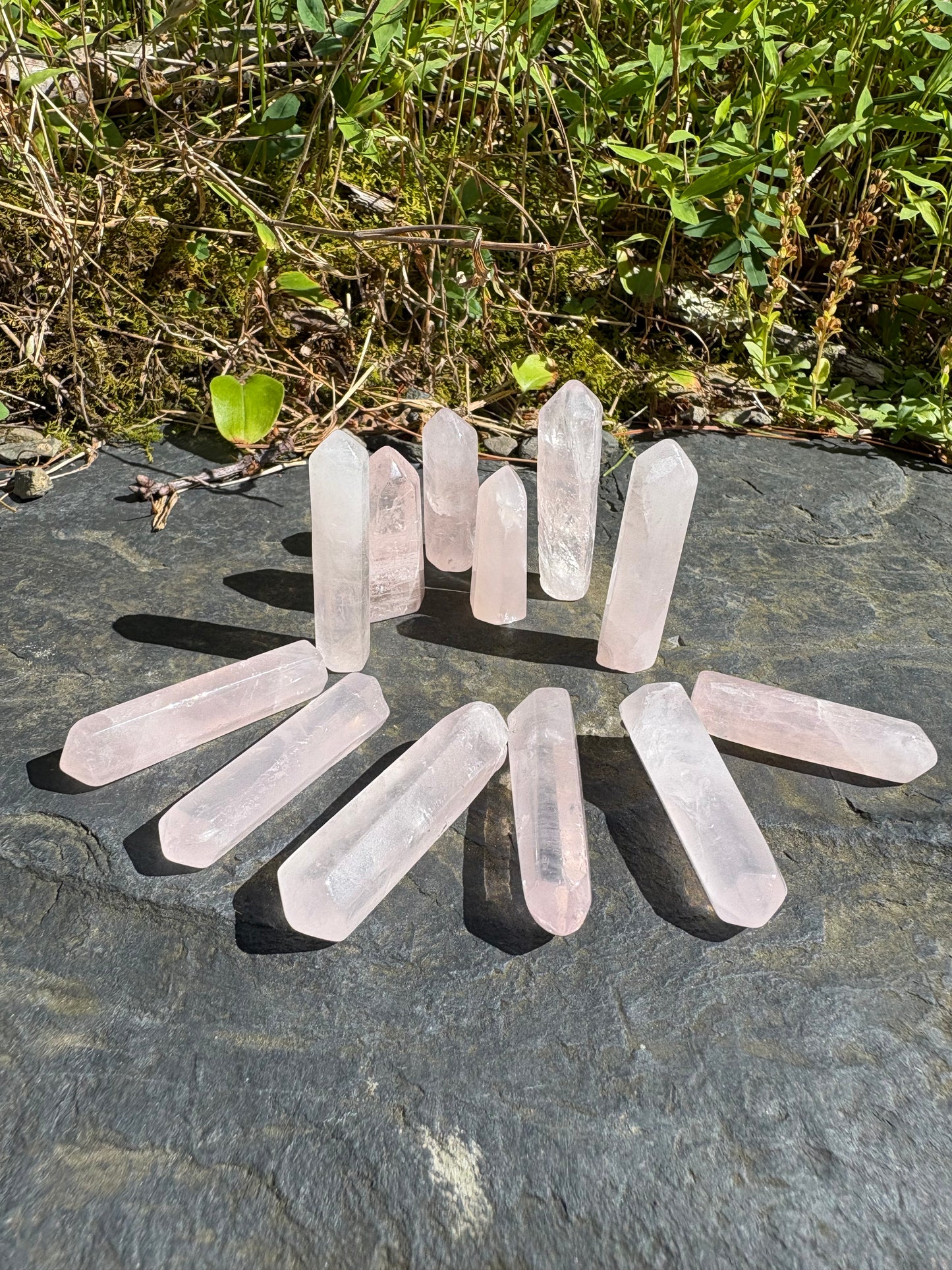 Mini Rose Quartz Tower – Self Love & Healing Crystal (1–2”)