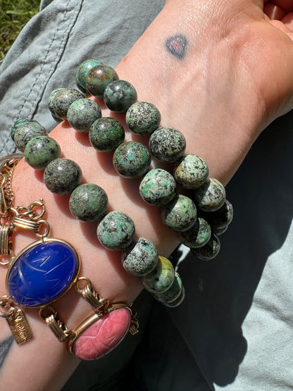 African Turquoise Adjustable Bracelet