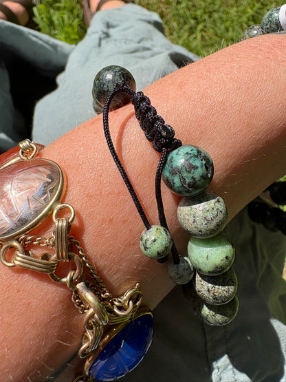 African Turquoise Adjustable Bracelet