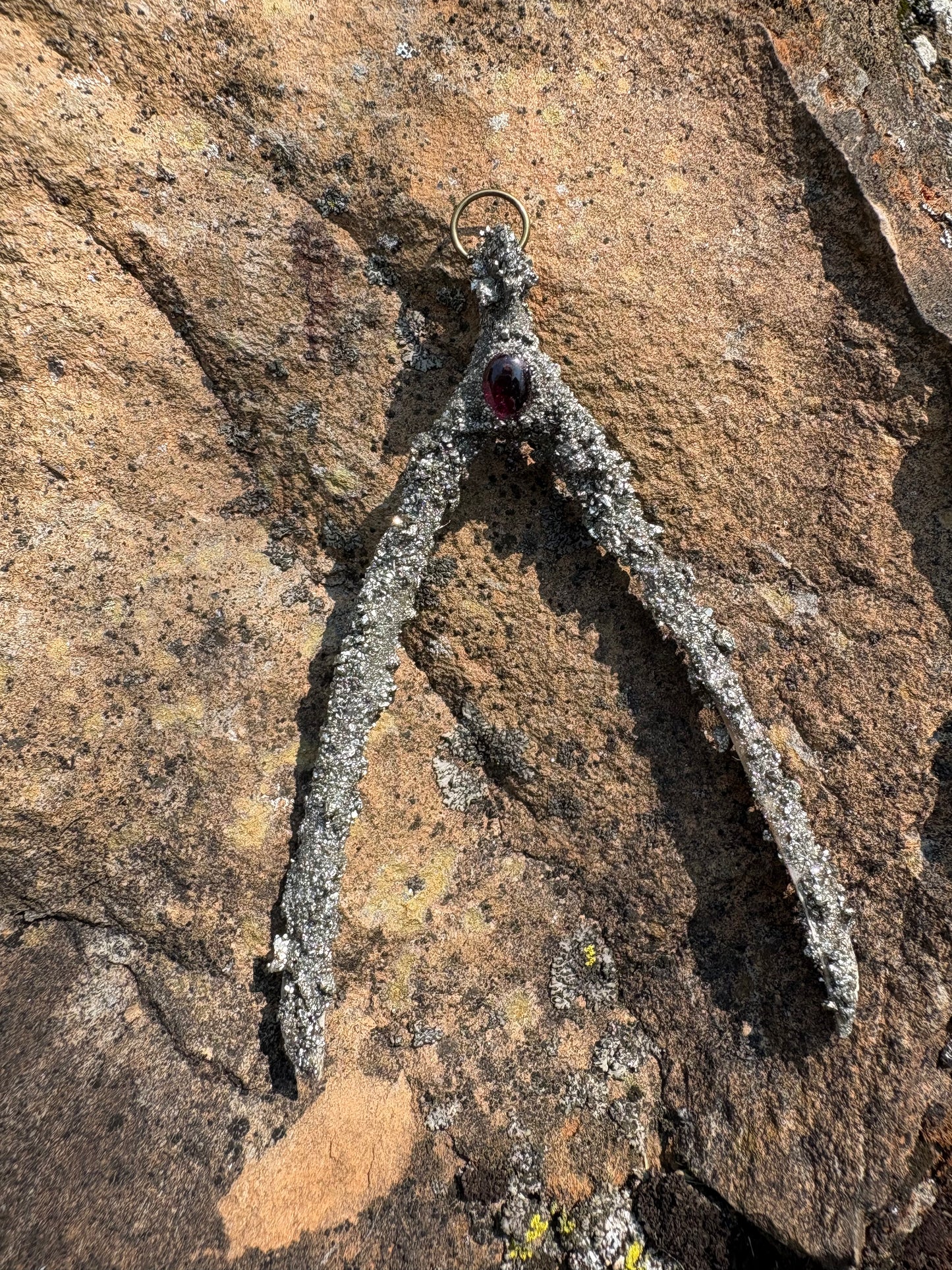 Grounded Wishes- Wishbone Amulet Handmade Talisman