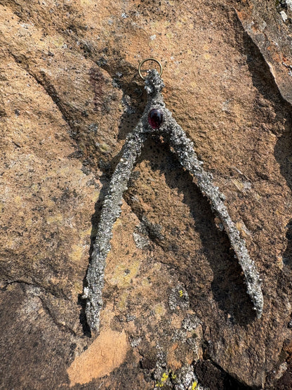 Grounded Wishes- Wishbone Amulet Handmade Talisman