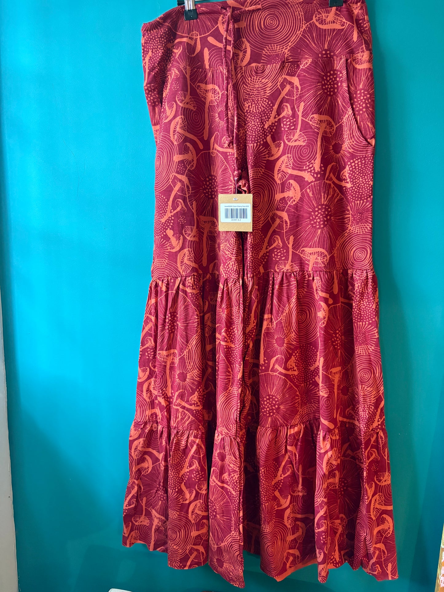 *Mushroom Tiered Jersey Pants