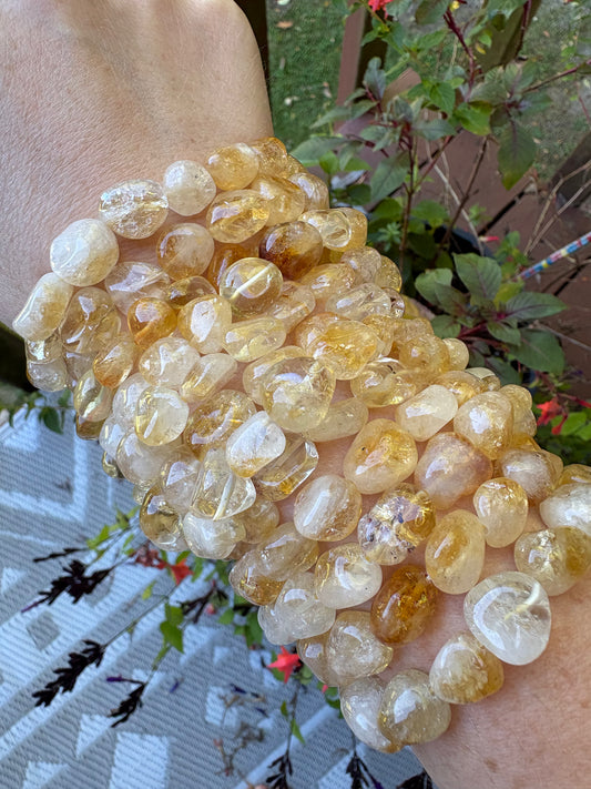 Citrine tumbled 8-10mm Bracelet